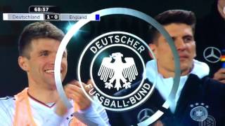 Letztes Tor von Lukas Podolski in der Nationalmannschaft am 22032017 [upl. by Llaccm556]