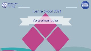 Lente Skool Verbruikerstudies 2024 [upl. by Tyne]