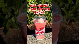 Red Velvet Cake Batter Shake  Sonic [upl. by Irrok]