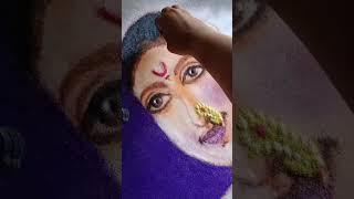 Maharashtrian Look Rangoli  Women Step By Step Special Skin Colour Seding Rangoliकरवा चौथ रांगोळी [upl. by Adnawat743]