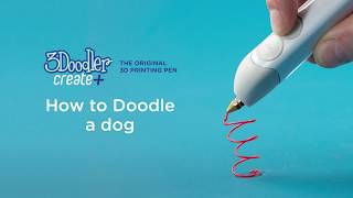 3D Pen for Beginners  How to Doodle a DOG with the 3Doodler Create EASY [upl. by Freeborn]