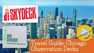 Travel Guide 360 Chicago amp Willis Tower Observation Decks 2022 HD 1080p [upl. by Sulecram]