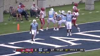 SoCon Football The Citadel vs North Greenville [upl. by Acinot]