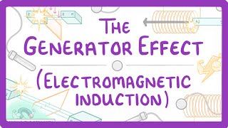 GCSE Physics  Generator Effect  Electromagnetic Induction 81 [upl. by Ecenaj165]