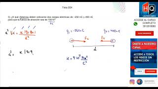 UNIDAD 05  ELECTRICIDAD  EJERCICIO 05  FISICA  INGRESO A KINESIOLOGIA UNC [upl. by Seltzer]