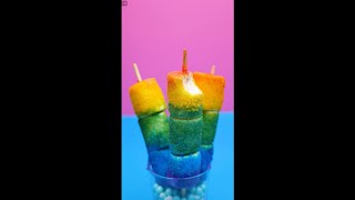 Yum Lets Make Rainbow Marshmallow Pops 🍭 Shorts FunFoodCrafts [upl. by Alicsirp509]