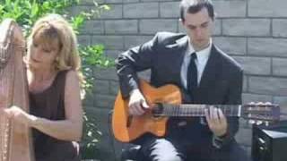 Puccini O Mio Babbino Caro Harp amp Guitar Katrina amp Michael [upl. by Adnic]