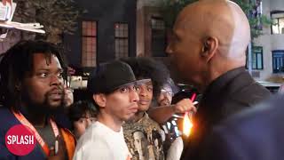 Denzel Washington Has Heated Conversation With Autograph Seekers At The Museum Of Modern Art [upl. by Erhart]