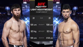 Magomed Ankalaev vs Johnny Walker 2 Full Fight  Fight Night [upl. by Atina]