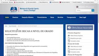 Instructivo para becas nacionales UASD [upl. by Esidnac]