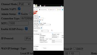 how to WAN Configure KingType Gpon Onu Router  Configure KingType Gpon Onu Router shorts viral [upl. by Narret]