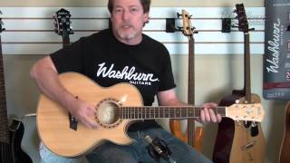 Demo  Washburn EA40SCE AcousticElectric Guitar [upl. by Webb]