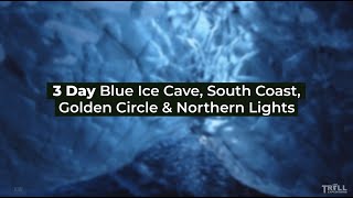 3 Day Blue Ice Cave South Coast Golden Circle amp Northern Lights [upl. by Odab708]