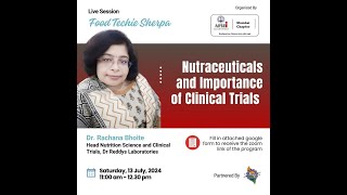 Session 6 Nutraceuticals and Importance of Clinical Trials [upl. by Nimzzaj76]