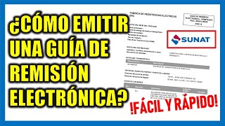 ¿Cómo emitir GUÍA DE REMISIÓN ELECTRÓNICA SUNAT 2024 [upl. by Carlson]