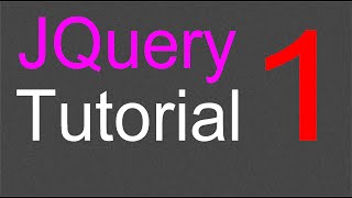 JQuery Tutorial for Beginners  1  Introduction [upl. by Bum]