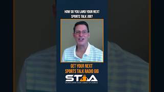 How to land your next sports talk job lovesportscasting voiceacting sportscasting howto shorts [upl. by Nellak]