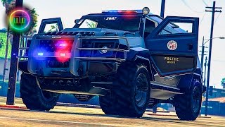 GTA 5  LSPDFR SWAT Patrol  Garbage Truck Pursuit [upl. by Nojid]