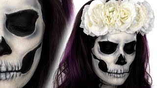 Skull Face Paint Tutorial  Halloween Makeup Tutorial  Snazaroo  Shonagh Scott  Sponsored [upl. by Jedidiah]