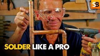 How To Solder Copper Pipes Like A Pro [upl. by Thorrlow]