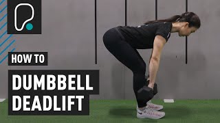 COMPOUND EXERCISES  How to do a Dumbbell Deadlift [upl. by Tsew]