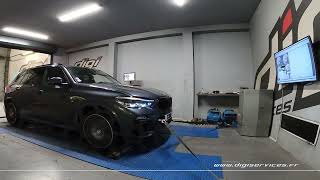 BMW X5 G05 40I 340cv AUTO Reprogrammation Moteur  421cv Digiservices Paris 77 Dyno [upl. by Zoila]