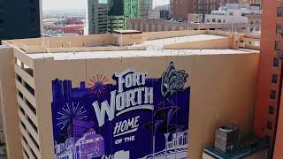 TCU Fort Worth Mural Timelapse [upl. by Korella]