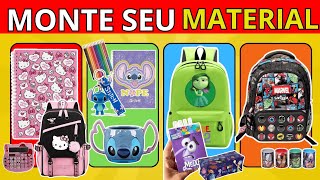 🎒✂️ MONTE SEU MATERIAL ESCOLAR DOS SONHOS quiz materialescolar [upl. by Nosredneh]