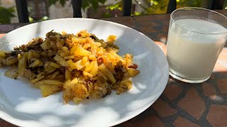 Delicious fried potatoes with onions to cook within 20 minutes [upl. by Ibbob]