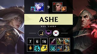 Ashe ADC vs Swain  KR Master Patch 1422 [upl. by Ursola]