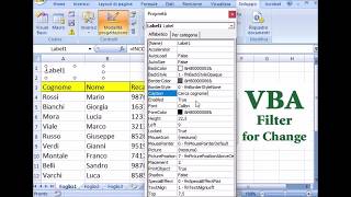 FILTRO di RICERCA su DATI EXCEL con una TextBox programmata allevento CHANGE di VBA MACRO e SUB [upl. by Emmer339]