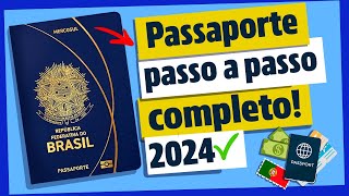 COMO TIRAR O PASSAPORTE em 2024🌎🛩️  PASSO A PASSO COMPLETO✅ [upl. by Eiffe499]