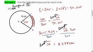 114 2 of 3 Circumference and Arc Length Examplesmp4 [upl. by Hanleigh]