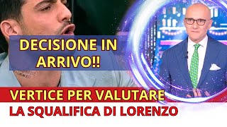 VERTICE IMMINENTE TRA ALFONSO SIGNORINI E LA PRODUZIONE LORENZO SPOLVERATO FUORI DAL GF [upl. by Erek64]