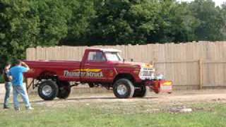 Thunderstruck Truck Pull  Ford 477 Open Stock [upl. by Aham910]