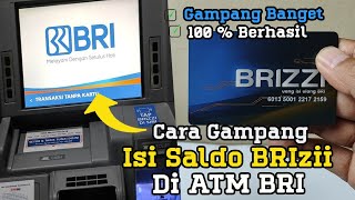 Gampang Banget  Cara Isi Saldo Brizzi di ATM BRI [upl. by Sammons]