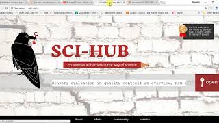 SCIHUB NEW link for Downloading FREE Research papers 2018 September working [upl. by Antonius]