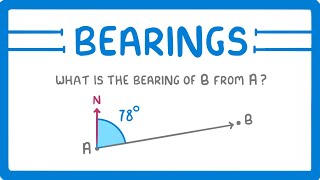 GCSE Maths  What are Bearings 118 [upl. by Ialocin]