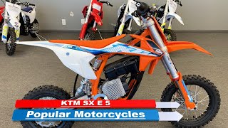 KTM SX E 5 Popular 2024 Motorcycles [upl. by Dur]