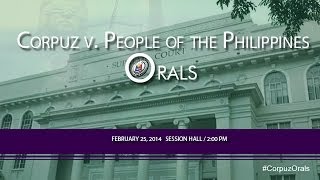 Corpuz v People of the Philippines Orals [upl. by Edecrem62]