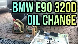 Bmw E90 320d Oil Change [upl. by Maribel]