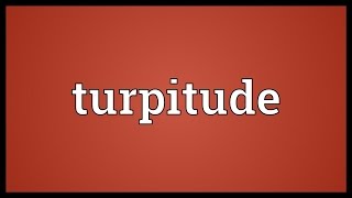 Turpitude Meaning [upl. by Avalsorim]