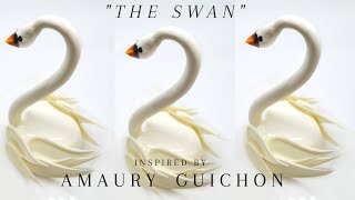 THE SWAN 🦢 inspired by AMAURY GUICHON Strawberry Cake  Denise Castagno [upl. by Agostino]