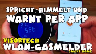 VisorTech WLAN Multi Gasmelder  sprechender Gasalarm [upl. by Mihcaoj]