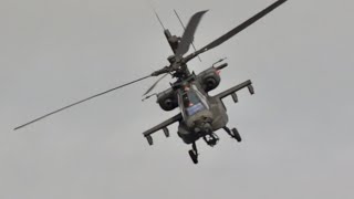 Boeing AH64D Apache Longbow RNLAF flying Display at RAF Fairford RIAT 2015 AirShow [upl. by Ennairda182]