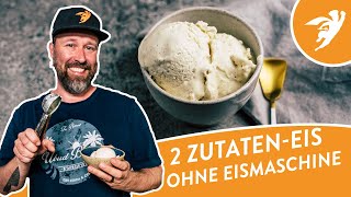 EIS OHNE EISMASCHINE 🍦nur 2 Zutaten  Eis selber machen [upl. by Seta]