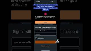 Reactivate Amazonflex driver account amazon amazonflex reactivate deactivate reactivation gig [upl. by Anauqal]