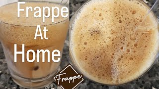 ICED FRAPPE COFFEE AT HOME [upl. by Heidy]