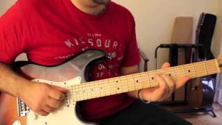 How to play While My Guitar gently weeps solo  Toto version [upl. by Massimo]