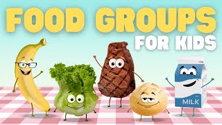 Food Groups for Kids  Learn about the five food groups and their benefits [upl. by Loma]